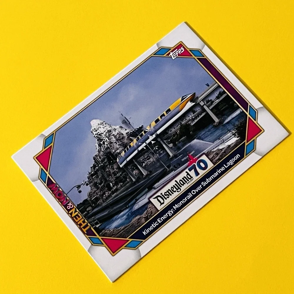 2025 Topps Disneyland 70 Anniversary Monorail Over Lagoon Then & Now #62‎